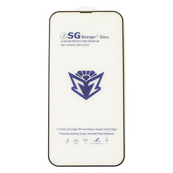 Защитное стекло для iPhone 13 Pro Max/14 Plus черный + сеточка SG Stronger