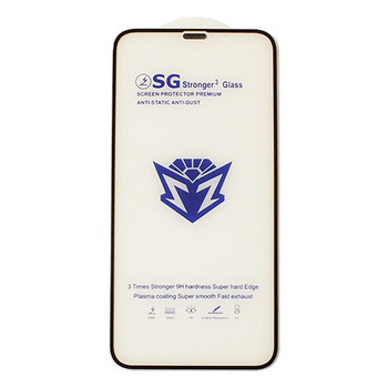 Защитное стекло для iPhone XR/11 черный + сеточка SG Stronger
