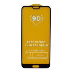 Защитное стекло для Huawei P20 черный 9D Glass Shield