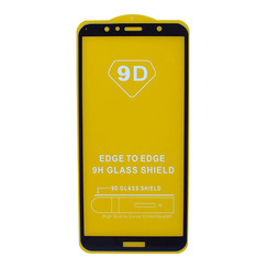 Protective Glass for Huawei Y6 (2018) black 9D Glass Shield