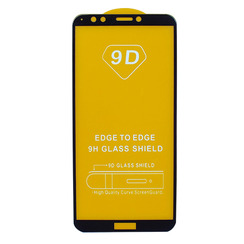 Защитное стекло для Huawei Y7 (2018) черный 9D Glass Shield