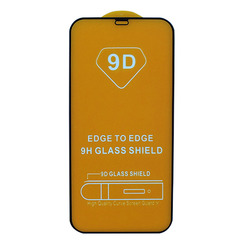 Защитное стекло для iPhone 12 Pro Max черный 9D Glass Shield