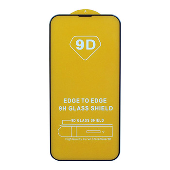 Захисне скло для iPhone 13/13 Pro/14 чорний 9D Glass Shield