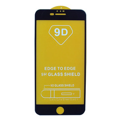 Защитное стекло для iPhone 6 Plus/7 Plus/8 Plus черный 9D Glass Shield