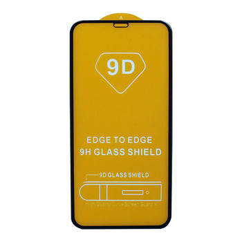 Защитное стекло для iPhone XR/11 черный 9D Glass Shield