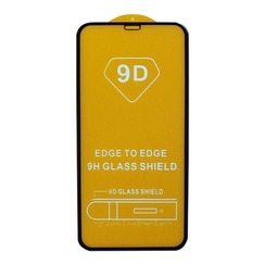 Захисне скло для iPhone XR/11 чорний 9D Glass Shield
