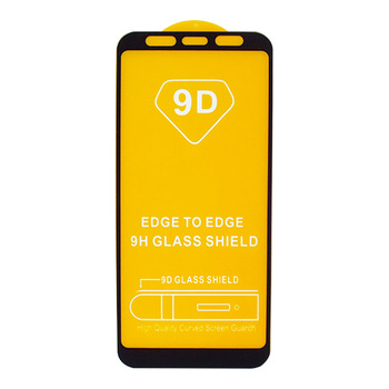 Защитное стекло для Samsung J4 Plus/J6 Plus/A7 (2018) J415/J615/A750 черный 9D Glass Shield