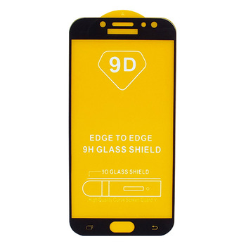 Защитное стекло для Samsung J7 (J730) черный 9D Glass Shield