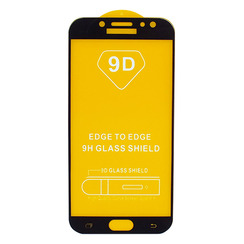 Захисне скло для Samsung J7 (2017) J730 чорний 9D Glass Shield