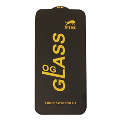 Protective Glass for iPhone 12/12 Pro black OG It`s Me