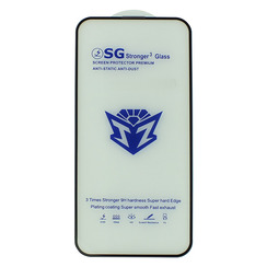 Защитное стекло для iPhone 15 Plus черный SG Stronger