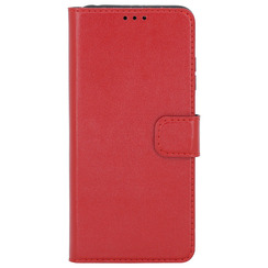 Чехол книга для Huawei P40 Lite E красный Bring Joy