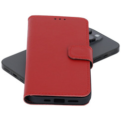 Чехол книга для Huawei P40 Lite E красный Bring Joy. Фото 5