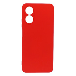 Силиконовый чехол для Oppo A17/A17K красный Fashion Color