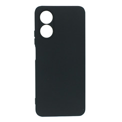 Силиконовый чехол для Oppo A17/A17K черный Fashion Color