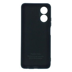 Силиконовый чехол для Oppo A17/A17K черный Fashion Color. Фото 2