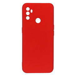Силиконовый чехол для Oppo A53 красный Fashion Color