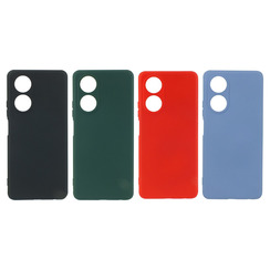 Silicone Case for Oppo A58 green Fashion Color. Фото 3