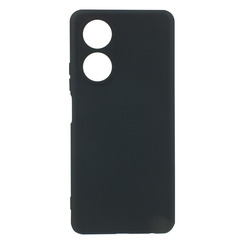 Silicone Case for Oppo A58 black Fashion Color
