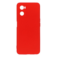 Silicone Case for Oppo A76 red Fashion Color