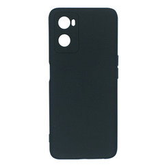 Silicone Case for Oppo A76 black Fashion Color