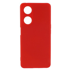 Silicone Case for Oppo A98 red Fashion Color