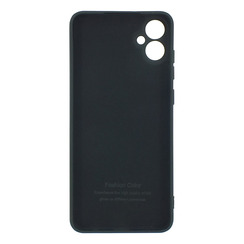 Силиконовый чехол для Samsung A05 (2023) A055 черный Fashion Color. Фото 2