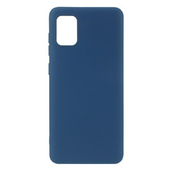 Силиконовый чехол для Samsung A31 (2020) A315 синий Fashion Color