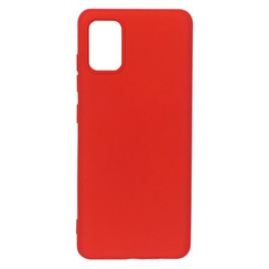 Силиконовый чехол для Samsung A51 (2020) A515 красный Fashion Color