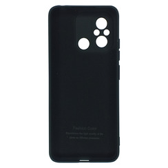 Silicone Case for Xiaomi Redmi 12C black Fashion Color. Фото 2