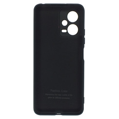 Silicone Case for Xiaomi Redmi Note 12 5G black Fashion Color. Фото 2