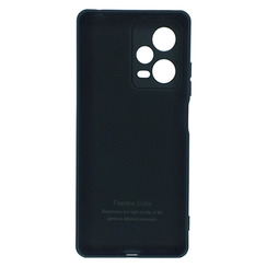 Silicone Case for Xiaomi Redmi Note 12 Pro 5G black Fashion Color. Фото 2