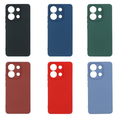 Silicone Case for Xiaomi Redmi Note 13 bordo Fashion Color. Фото 3