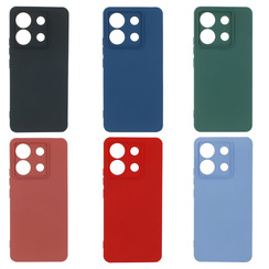 Силиконовый чехол для Xiaomi Redmi Note 13 Pro 5G синий Fashion Color. Фото 3