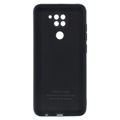 Silicone Case for Xiaomi Redmi Note 9 black Fashion Color. Фото 2