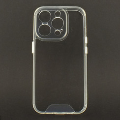 Силиконовый чехол для iPhone 15 Pro прозрачный Space