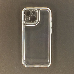 Силиконовый чехол для iPhone 13 mini прозрачный Space TPU