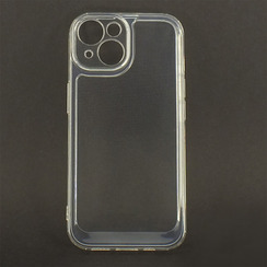 Silicone Case for iPhone 15 transparent Space TPU