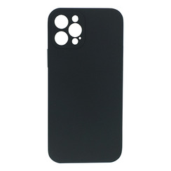 Силиконовый чехол для iPhone 12 Pro черный Black Matte