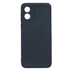 Силиконовый чехол для Motorola E13 черный Black Matte