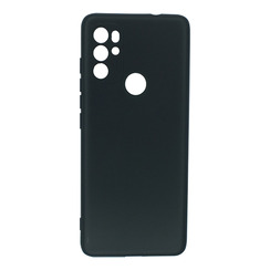 Силиконовый чехол для Motorola G60S черный Black Matte