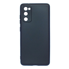 Силиконовый чехол для Samsung S20 FE черный Black Matte