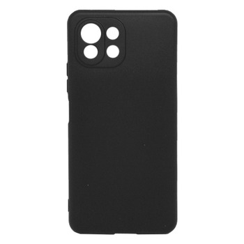 Silicone Case for Xiaomi 11 Lite 5G black Black Matte