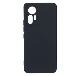 Silicone Case for Xiaomi 12 Lite black Black Matte