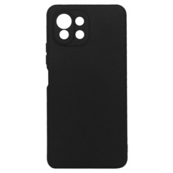 Силиконовый чехол для Xiaomi Mi 11 Lite черный Black Matte