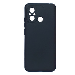 Silicone Case for Xiaomi Redmi 12C black Black Matte