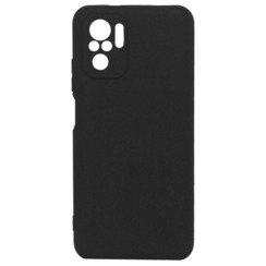 Silicone Case for Xiaomi Redmi Note 10/10S black Black Matte