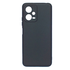 Silicone Case for Xiaomi Redmi Note 12 5G black Black Matte