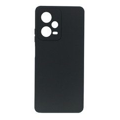Силиконовый чехол для Xiaomi Redmi Note 12 Pro 5G черный Black Matte