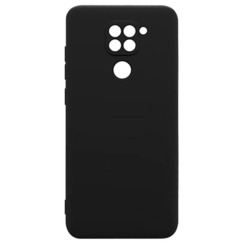 Силиконовый чехол для Xiaomi Redmi Note 9 черный Black Matte